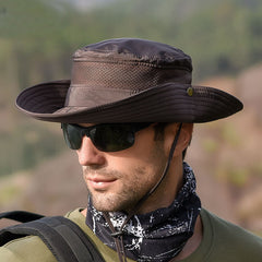 Fisherman Breathable Sun Hat for Men Women Hiking Fishing Beach Travel Outdoor