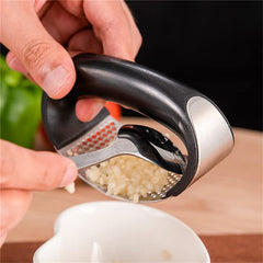 Household Manual Garlic Press Stainless Steel Ginger Kitchen Tool