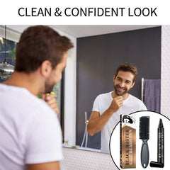 Men Beard Pencil Filler Kit 4 Fork Tips Beard Filling Pen Set with Brush