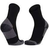 Merino Wool Socks, Mid-Calf Length, Skiing Warm Thick Comfort, Professional Sports Socks, Solid Color, Machine Washable, Nylon Knit with Hook & Wool Fabric, Nylon Blend, Men's Fitness Apparel