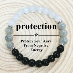Money Crystal Bracelet Wealth Wealth Feng Shui Luck Natural Beaded Stretch Bracelets 