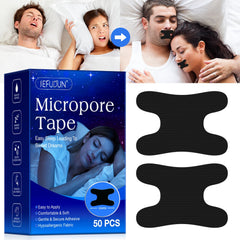 Mouth Tape for Night Use, Soft Fabric Lip Strips with Gentle Adhesive Hold