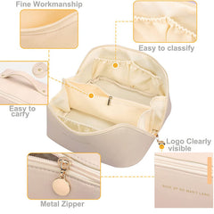 Multifunctional Travel Cosmetic Makeup Organizer Bag with Dividers