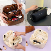 Multifunctional Travel Cosmetic Makeup Organizer Bag with Dividers