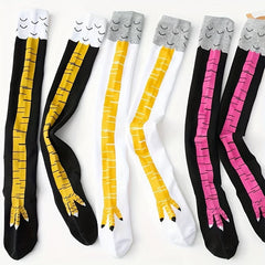Novelty Chicken Claw Pattern Crew Socks Feet Thigh High Stockings