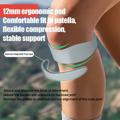 2Pcs Silicone Patellar Support Straps for Knee Relief