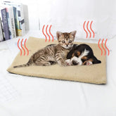 Pet Cat Self-Warming Heating Convertible Cuddle Bed Blanket
