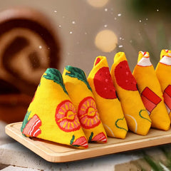 4 Pairs Pizza Socks Funny Food Novelty Cotton Socks for Men Women