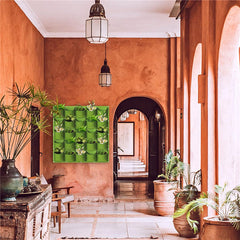 18/25/36/49/64/72 Pockets Hanging Planter Vertical Wall Mounted Planting Grow Bags