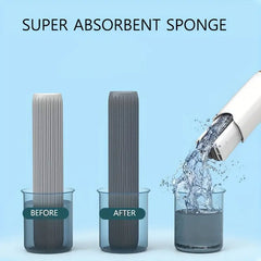 Portable Mini Sponge Mop Hands-Free Cleaning Tool