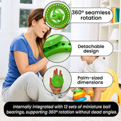 Removable 360° Rotating Coaster Toy Depressed Relief Toy Tea Cup