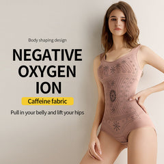 Seamless Bodysuit Shaper Printed Shapewear Belly Full Bust Compression Corset Underwear Women Tank Top