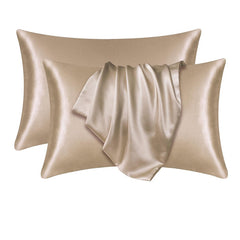 Satin Cooling Pillow Covers Pillowcase with Envelope Closure