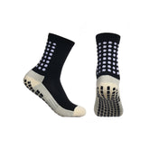 Men's Mid-Calf Athletic Training Socks Anti-Slip Grip Breathable Moisture-Wicking Reinforced Heel Toe Sports Socks Multi-Color Pack Football Running Outdoor