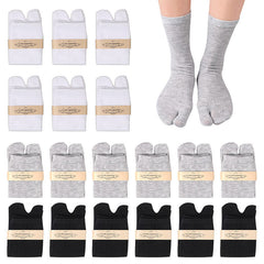 Flip Flop Socks Unisex Split Toe Cotton Tabi Socks for Women Men