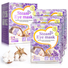 12 Packs Steam Eye Mask Lavender Eye Self Heating Mask Disposable