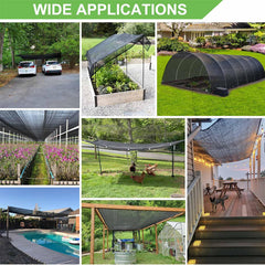 UV Resistant Shade Outdoor Sun Shade Black Net Cloth