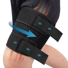 Thigh Brace SupportAdjustable Thigh Brace, Hamstring Compression Wrap, Thigh Compression Sleeve, Quad and Upper Leg Brace for Men & Women 