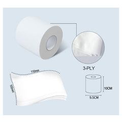Toilet Paper Rolls 10 Rolls 3 Layers Extra Soft Strong Absorbent Tissue