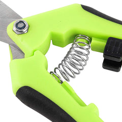 Stainless Steel Micro-Tip Gardening Hand Pruners Trimming Scissors with Straight Blades