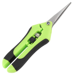 Stainless Steel Micro-Tip Gardening Hand Pruners Trimming Scissors with Straight Blades
