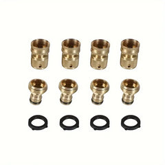 1 Set Universal Brass Garden Hose Connectors