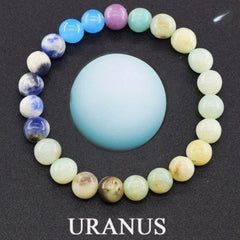 Universe Solar System Bracelet Women Natural Stone Eight Planets Bracelet 