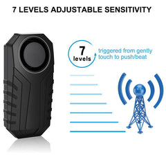 Vibration Sensing Bike Security Alarm with Remote