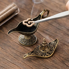 Vintage Style Metal Unscented Incense Burner