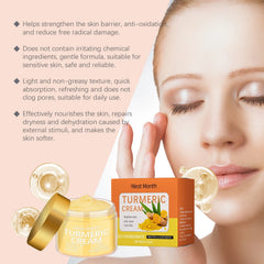 WEST MONTH Turmeric Cream – Brightening & Anti-Aging Face Moisturizer with Natural Turmeric Extract