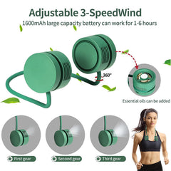 Hands Free Wearable Bladeless Neck Fans with 3 Speeds