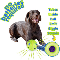 Interactive Dog Toy Wobble Giggle Ball with Funny Sounds