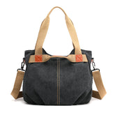 Women's Canvas Tote Purses Crossbody Handbags Convertible Top Handle Work Bags