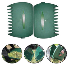 2pcs Plastic Grass Hand Leaf Rakes Garden And Yard Leaf Scoops