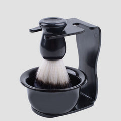 3pcs Shaving Brush Set Beard Shaving Brush Bowl Safety Shaving Stand Kit for Men