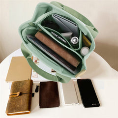 Women Canvas Tote Bag Handbags Shoulder Bags Zip Crossbody Bag