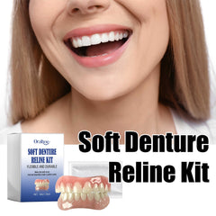 Soft Silicone Reline Denture Set Instant Teeth For Men And Women