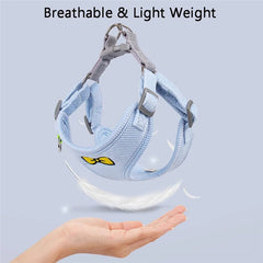 Adjustable Reflective Pet Cat Dog Vest Harness and Leash Set