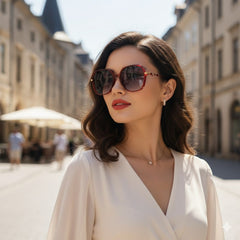Women's Fashion Sunglasses with UVProtection & Stylish Oversized Frame 