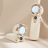 Ultra-lightweight Foldable Handheld Fan Rechargeable 100 Speeds Turbo Ice Cooling Fan