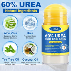 60% Urea Foot Balm Stick for Dry Cracked Heels - Intense Moisturising & Repair Care