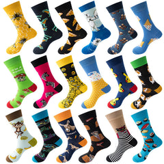 Unisex Animal Trendy Socks Cute Fun Pattern Novelty Mid-Calf Socks
