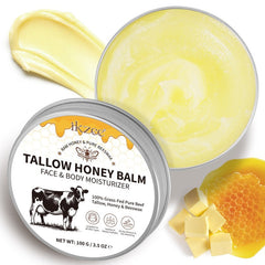 Tallow Honey Butter Balm Moisturizer Hydrating Cream for Skin Face Body