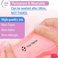 Large Personalized Name Stamp for Clothing – Washable & Permanent