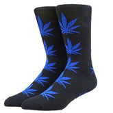 Weed Leaf Printed Cotton Crew Boot Scoks Maple Leaf Athletic Hiking Socks