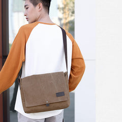 Men's Canvas Crossbody Shoulder Messenger Bags Man Cross Body Bag
