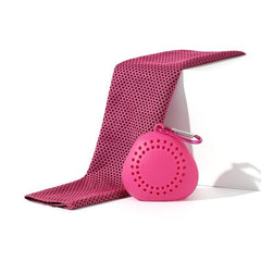 Outdoor Travel Quick-Drying Towel with Portable Silicone Case