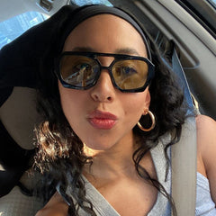 Trendy Hexagonal Aviator Sunglasses Women Men Hexagon Square Sun Glasses 