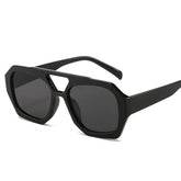 Trendy Hexagonal Aviator Sunglasses Women Men Hexagon Square Sun Glasses 