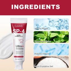 Sip-4 Toothpaste, Whitening Sp-4 Toothpaste, Sp-4 Probiotic Whitening Toothpaste